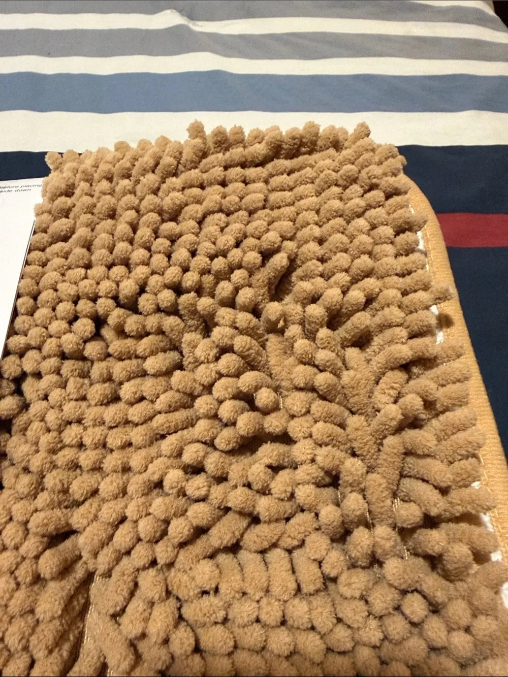 Chenille Bath Rug - Tan